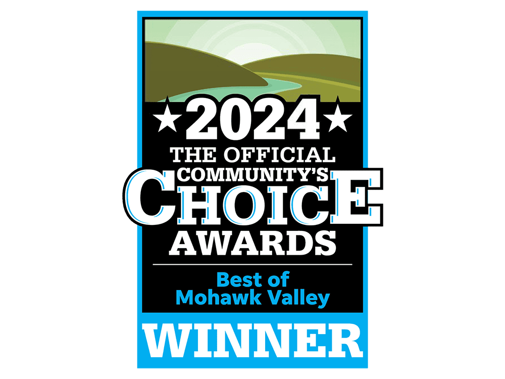 2024 Best of the Best. Mohawk Valley's Official Community's Choice Awards Winner.